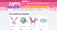 Desktop Screenshot of apexembdesigns.com